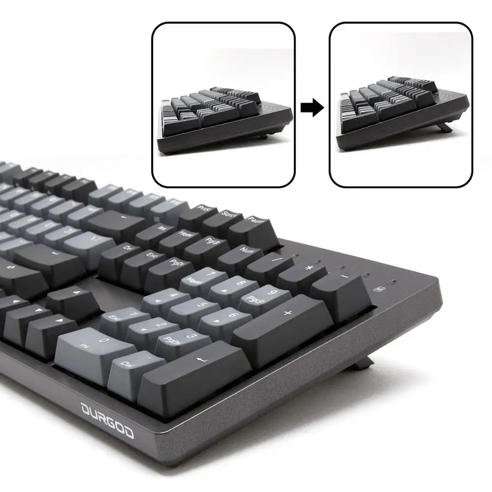 Механическая игровая клавиатура DURGOD Телец k310 с 104 клавишами, с помощью переключателя cherry mx, коричневый, бесшумный, красный, скоростной, серебристый, синий, красный переключатель