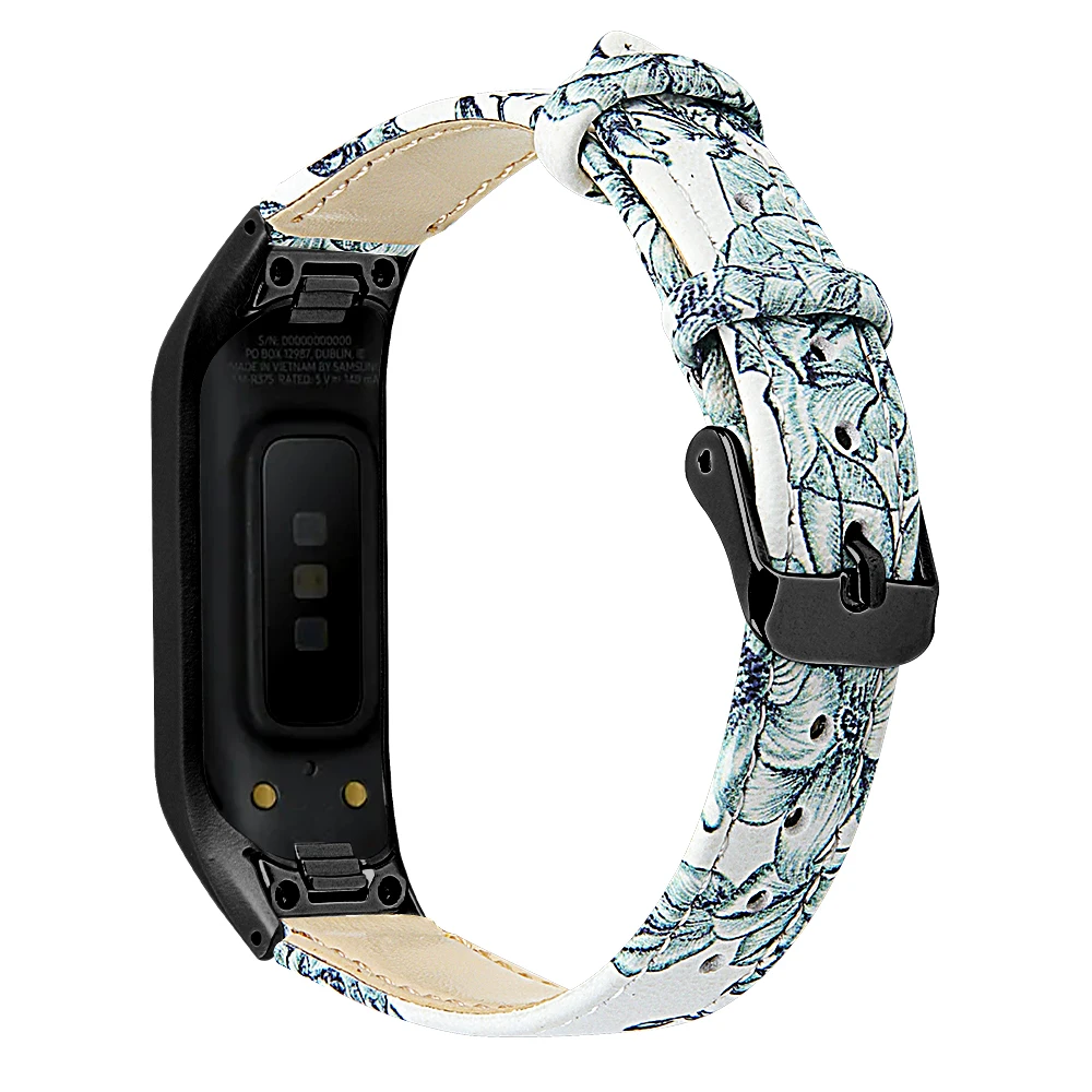 E Кожаный ремешок для часов для samsung Galaxy Fit-e SM-R375 смарт-браслет часы спортивный модный сменный ремешок Correa - Цвет: E