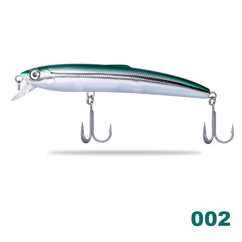 Hunthouse minnow морская жесткая приманка для рыбалки 12,5 см/17,5 г 14,7 см/27 г твердое тело 8 цветов для морского баса - Цвет: 002