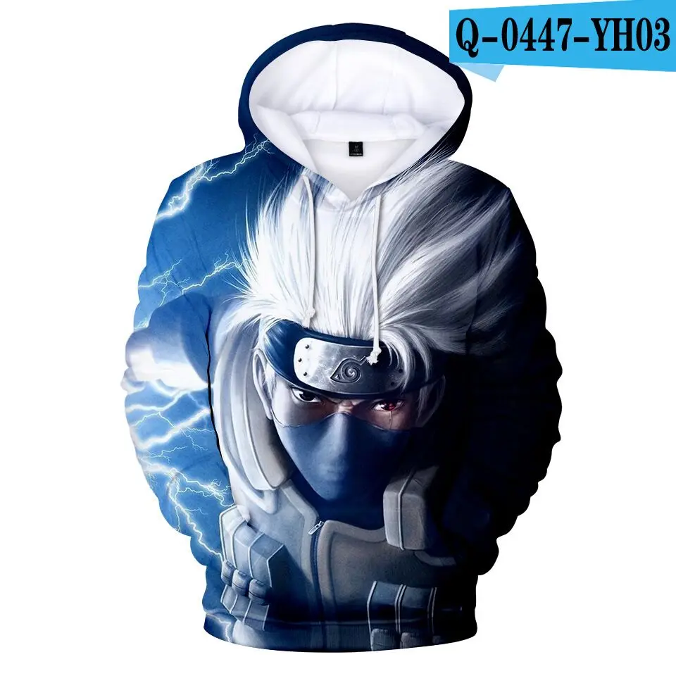 childen 3D Naruto Anime boy/gril Hoodies Sweatshirts 3D Print Popular Streetwear Hooded Spring/Autumn Pullovers Boys Coat - Цвет: color at picture