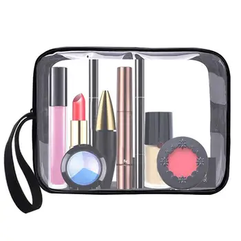 

Waterproof Transparent PVC Bath Travel Cosmetic Bag Wash Organizer Women Makeup Bags Toiletries Organizer Female Storage Bag