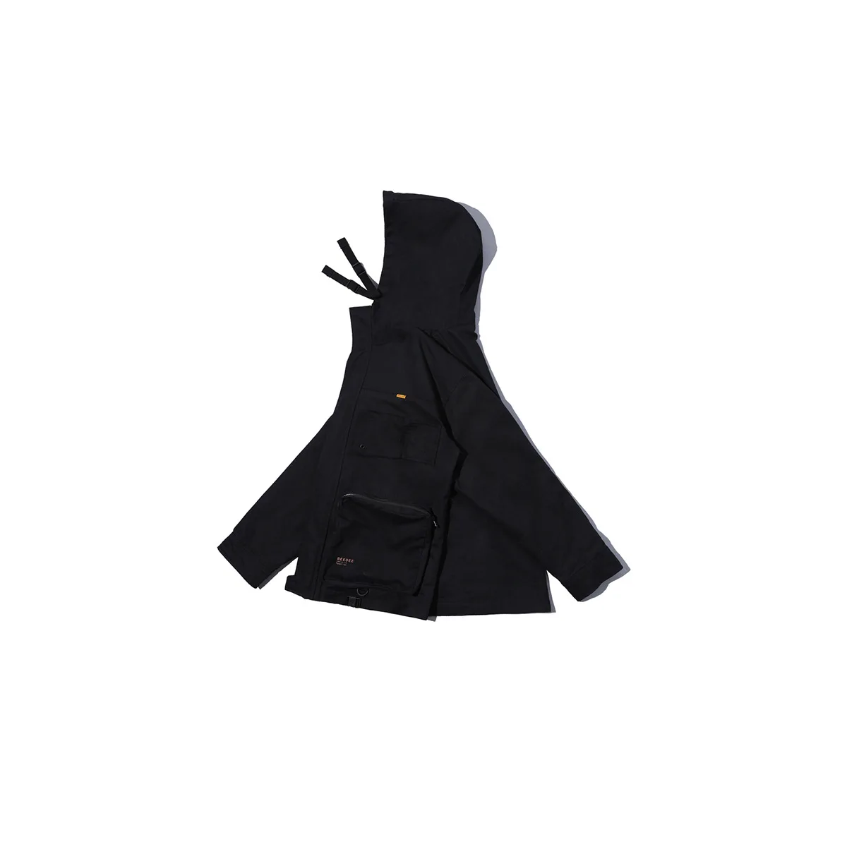 

Luoye luo ye 2019 Autumn New Style Men Loose-Fit Washing Irregular Pocket Hooded Jacket W218
