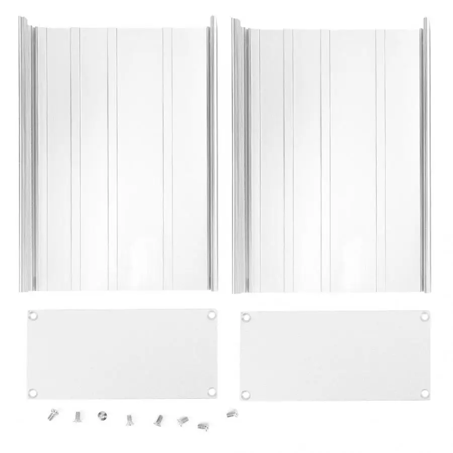 Aluminum Project Box Matte Silver DIY Electronic Circuit Board Enclosure Case 68x145x200mm | Инструменты