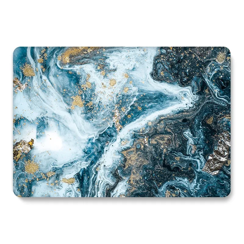 11 12 13,3 15,4 дюймов мраморный чехол для Macbook, жесткий прозрачный чехол для ноутбука Mac book Air Pro retina 11 12 13 15 16 A1932 Capa - Цвет: Marble 16