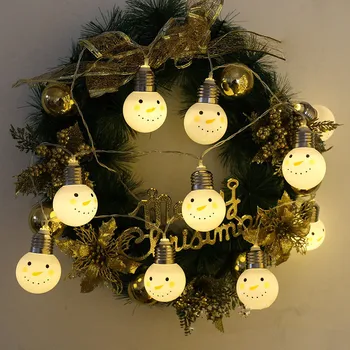 

Christmas Decorations for Home Garland 2m 10 Led Xmas Snowman Bulb Lights Christmas Tree Ornaments Natal New Year Gifts Navidad