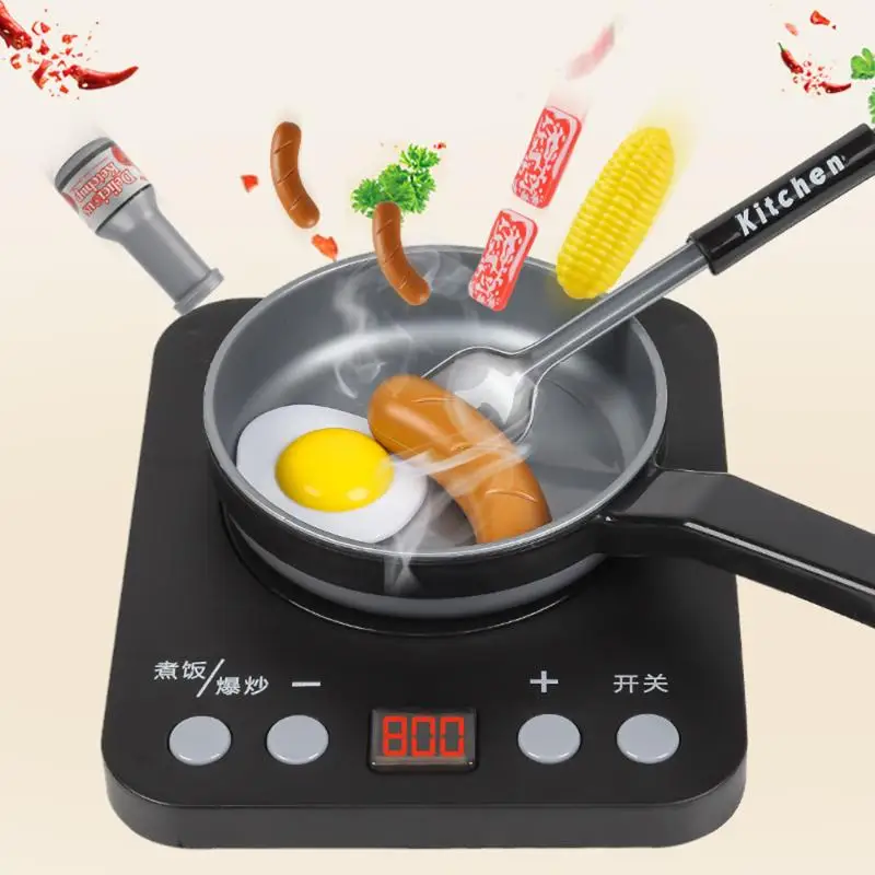 

24pcs Toddler Kids Play House Toys Simulation Kitchen Cooking Kitchenware Set Baby Toys electronic Kitchen Utensils Cooking Sets