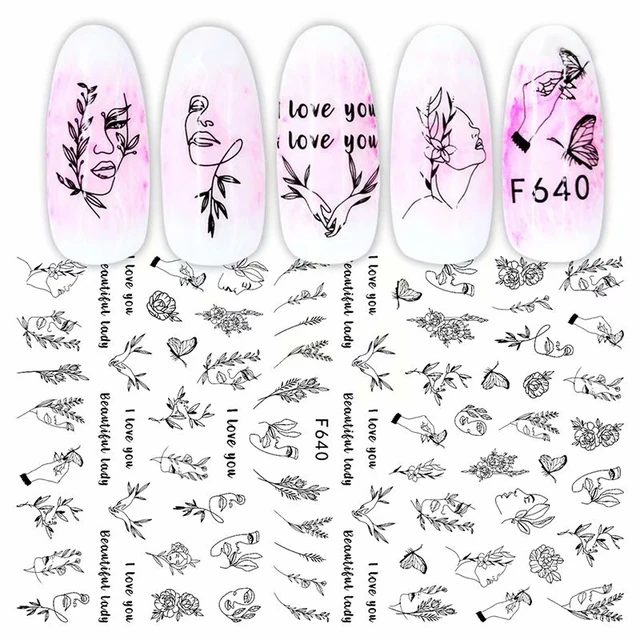 Autocollants Pour Ongles Ensemble De Decalcomanies 3d Dessin Anime Amour Coeur Rouge Motifs Pour Manucure Accessoires De Decoration Chf106 Aliexpress