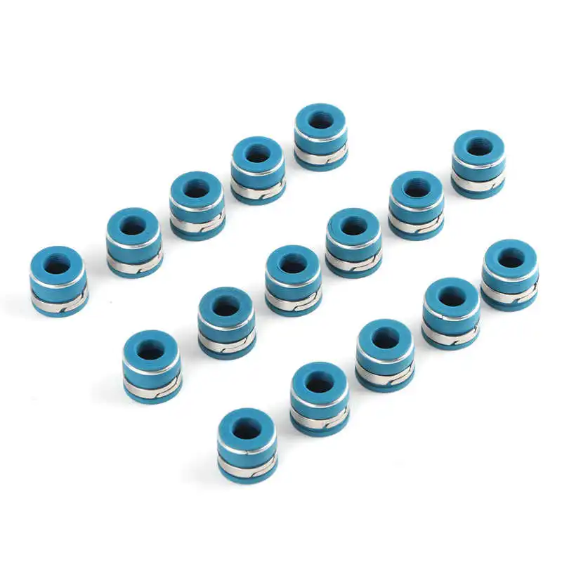 

car accessories valvula neumatico Valve Stem Oil Seals Set Fluororubber Excellent Sealing Parts Fit for GM SBC Engine