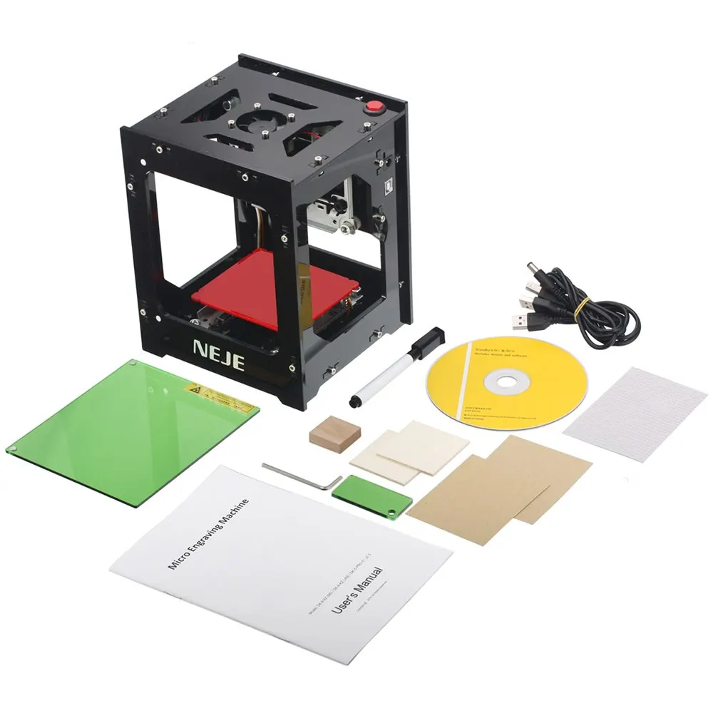 

1000mW cnc router Automatic DIY laser cutter laser engraver cnc laser engraving machine USB Off-line Operation + protect Glasses