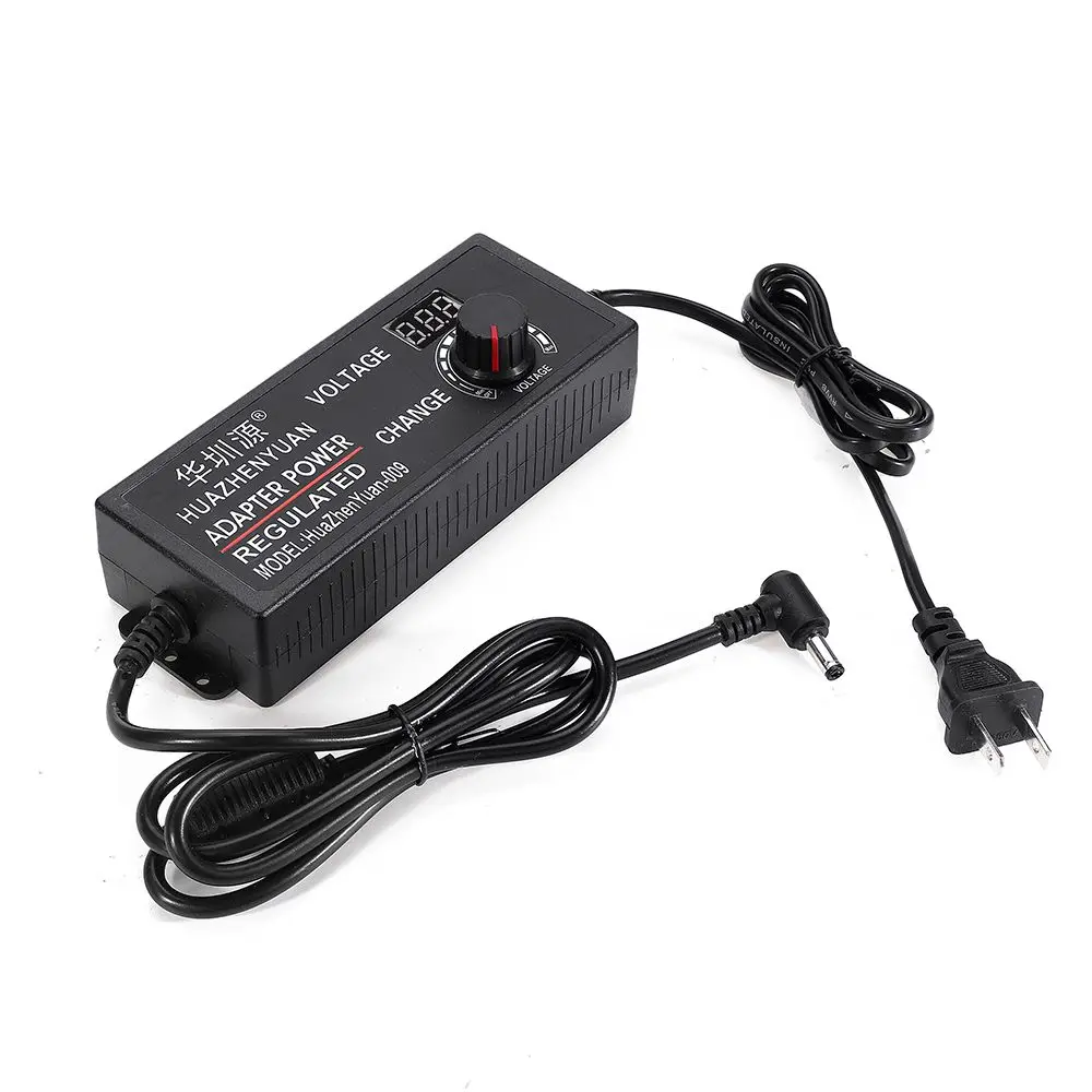 

9-24V 5A Adjustable Power Adapter Display Regulated AC/DC Adapter Switching Power Supply US/EU/UK/AU PWM for monitoring LED Fan