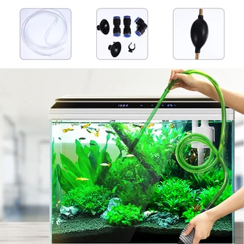 

3PCS/Set Fish Tank Cleaner Siphon Gravel Cleaner Aquarium Water Changer