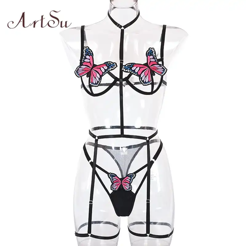 butterfly bra and panty set
