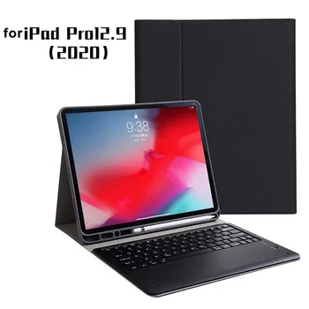 

Keyboard For iPad Pro 12.9" 2020 English Bluetooth Keyboard with Leather Tablet Case for For iPad Pro 12.9" 2020 and Pen Holder