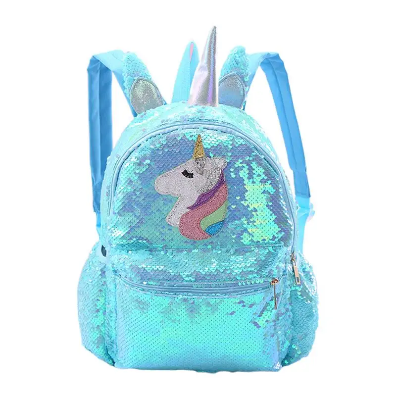 Pink Shiny Girls Backpack Sequin Unicorn Design Satchel Adorable Bookbag  Fashion Cute Travel School Bag for Student Random Color - AliExpress