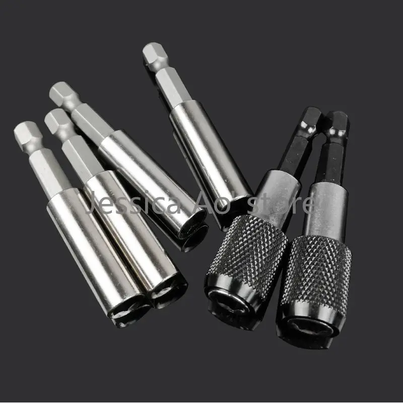 

4pcs Electric Screwdriver Extension Head Connecting Rod Self-lock Sleeve Quick Adapter Screw Driver Bits Extension Shank