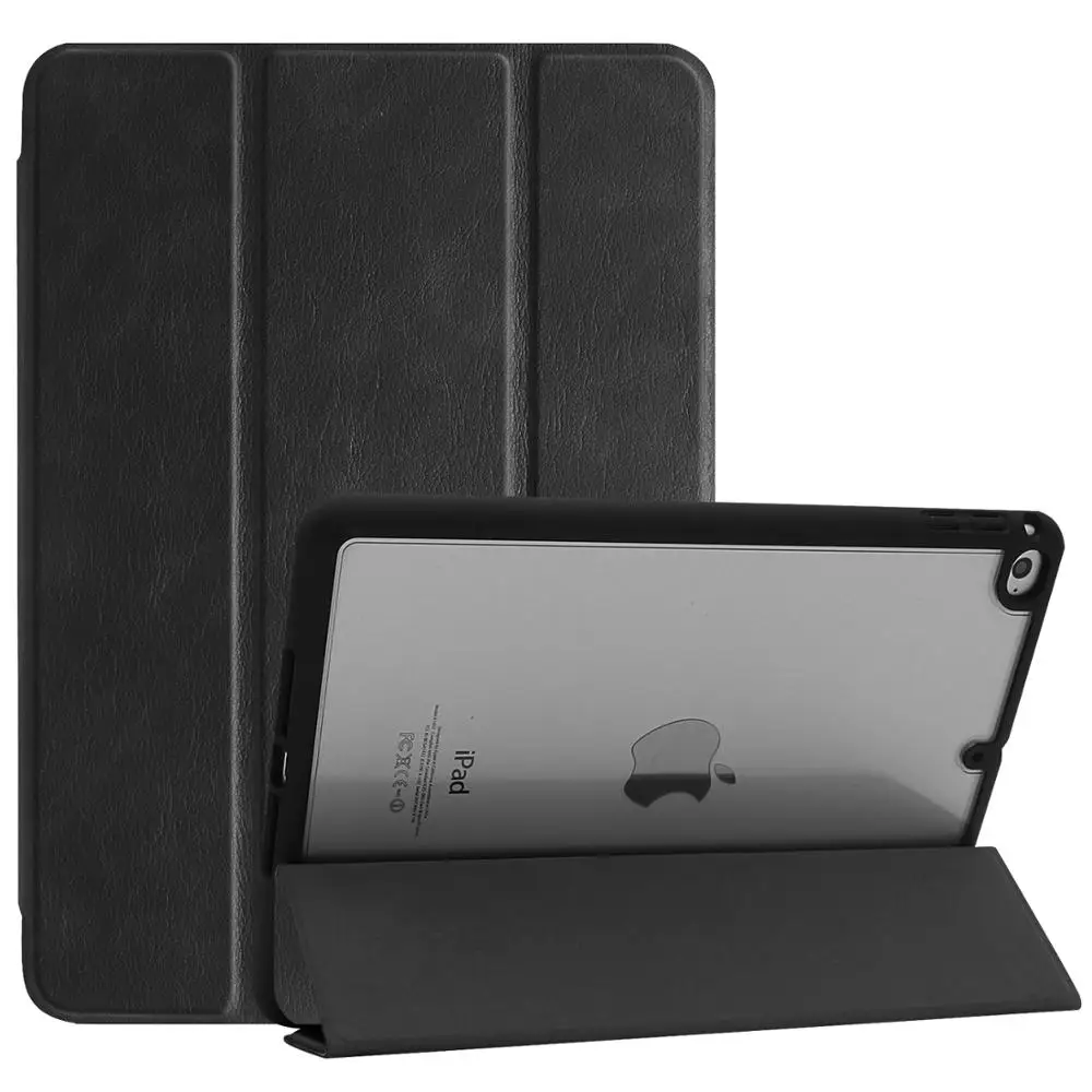 Кожаный чехол для нового iPad Mini 5 mini 4 7,9 Чехол W Карандаш держатель прозрачная задняя кожаная крышка для iPad mini 5 чехол