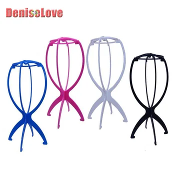 

wholesale wig stand wig holder storage rack wigstand tripod Portable Foldable Wig Holder Support Display Stand wig stand holder