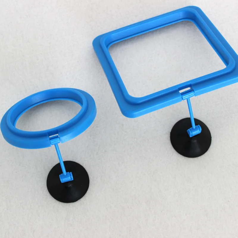 Prevent Feed Floating Everywhere Aquarium Square Circle Feeding Ring Fish Tank Station Fish Food Feed Feeding Ring fish aquarium