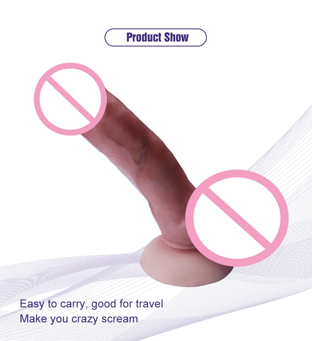 Limited  14cm*4cm Dildos Silicone Realistic Dildos Toy Para Pour Ultra Realistic Dildo Skin Like Flesh Dong 