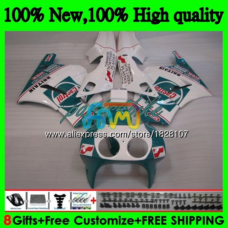 RVF400R для HONDA VFR400 R NC24 V4 VFR400R 87 88 89 90 зеленого и белого цветов 87BS. 79 ЛРВ 400 R NC30 400R 1987 1988 1989 1990 обтекатель