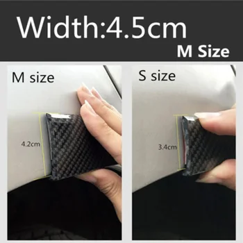 

Rubber Carbon Fiber Car Wheel Eyebrow Protector Lip Arch Trim Flare Fender Strip