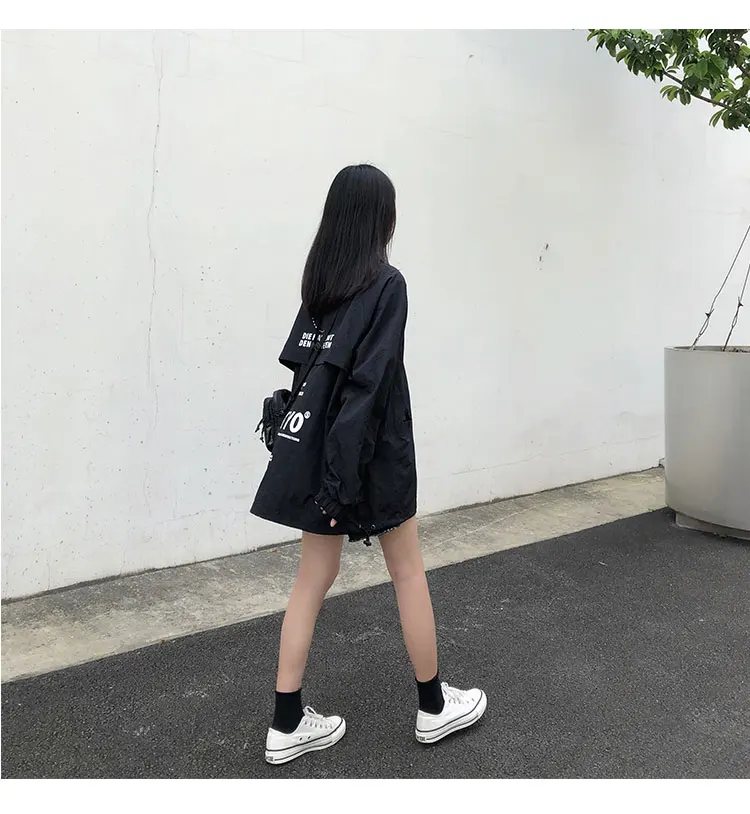 Цена не низкая 39 фото фотосессия Корейская серия Ulzzang Cool Girly серия Apathy темный дизайн пальто с принтом 1049