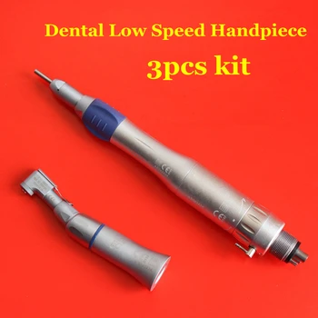 

Dental Low Speed Handpiece Contra Angle/ Air Motor 4 Holes / Straight Handpiece Fit NSK E-type Air Motor Micromotor