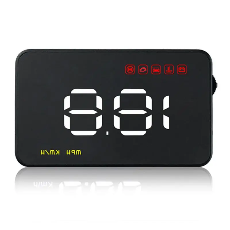  Head Up Display Auto HUD 35 ”Digitale GPS Tacho Überdrehzahl Warnung Alarm