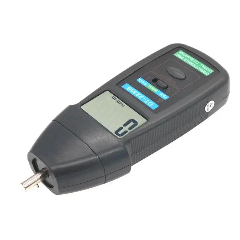 DT-2235B, цифровой тахометр, портативный, практичный, долговечный, скорость, квадратный, анемометр, измеритель скорости вращения двигателя, 190X70X30 мм