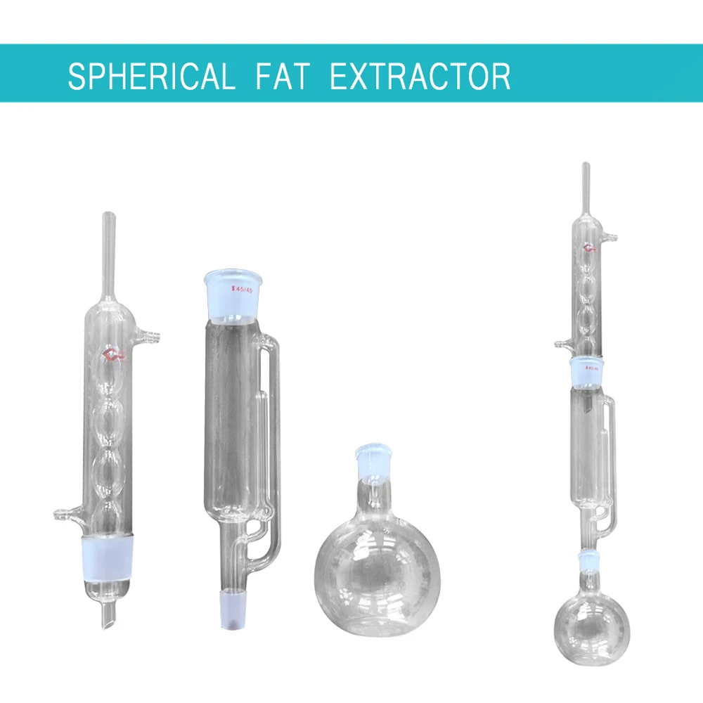 Allihn конденсатор плоское дно колба стеклянная посуда лабораторная набор