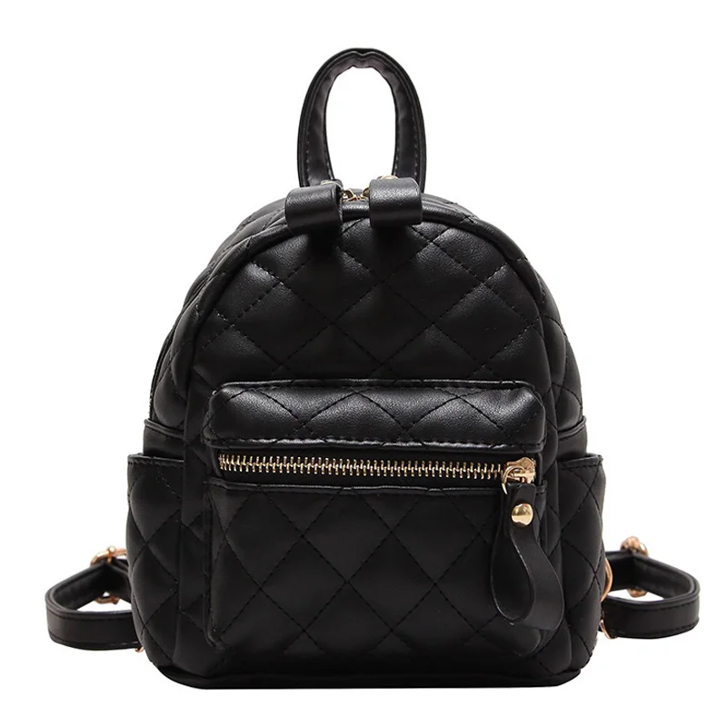 Black Backpack Женские рюкзаки для девочек-подростков, школьный рюкзак, модный мини рюкзак из искусственной кожи, школьный рюкзак в консервативном стиле, рюкзак Mochila - Цвет: Black Backpack