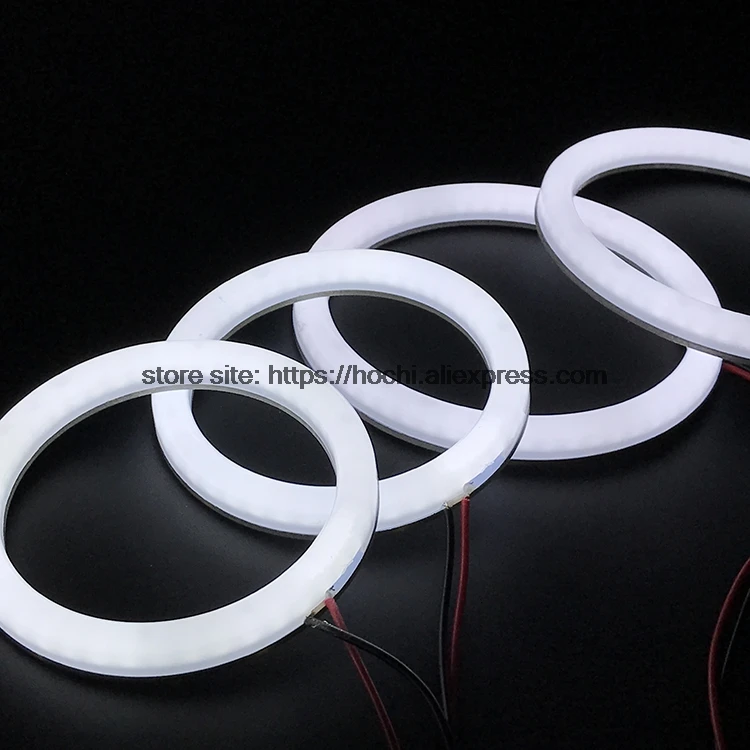 HochiTech Eexcellent молочно-белый Хлопковый чехол SMD angel eyes halo Кольцо Комплект дневного света DRL для Chevrolet Aveo 2011-14