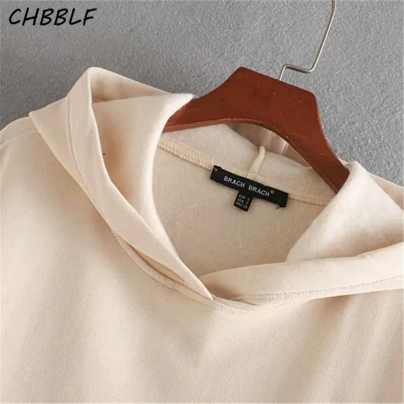 CHBBLF женские стильные свободные толстовки, ходи с длинным рукавом, каскадные оборки, Женские однотонные пуловеры в консервативном стиле, топы CDC9452