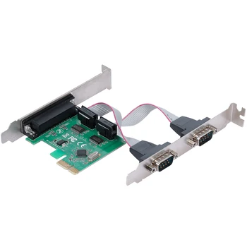 

PCI-E Serial Parallel Ports Expansion Card+1 PCI Express to 1 IDE 2 Serial Port Converter Adapter