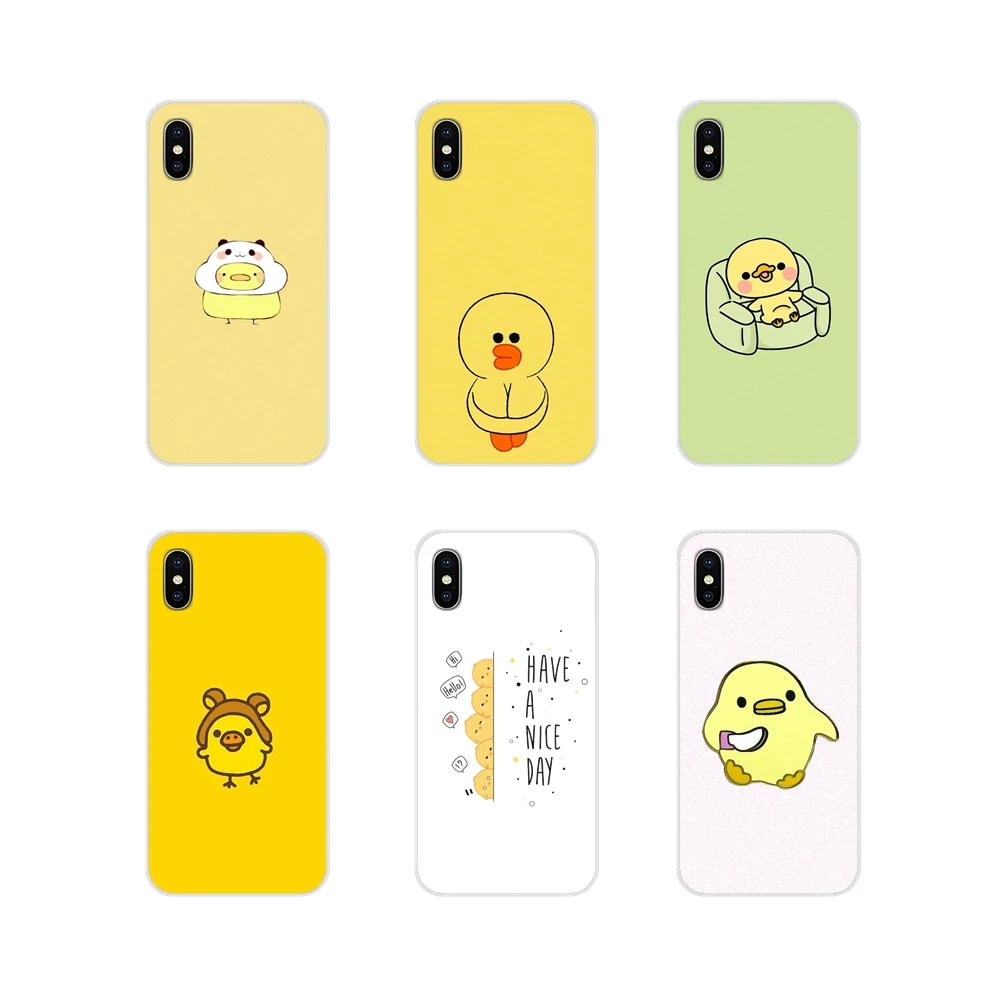 Accessories Phone Cases Covers Cute Yellow Chickens Duck For Huawei Y5 Y6 Y7 Y9 Prime Pro GR3 GR5 2017 2018 2019 Y3II Y5II Y6II | Мобильные