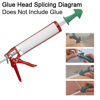 

Eco-friendly Finishing Durable Floor Clean Caulking Construction Home Accessories Sealant Tool Rubber Trowel Nozzle 3pcs/set