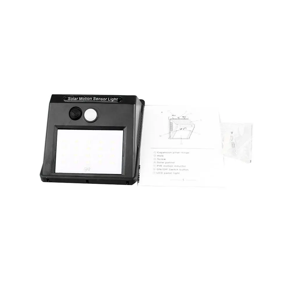 

20 LED Solar Power Light Optically controlled Sensor Wall Light Garden Step Stair Deck Lights Balcony Fence Lamp