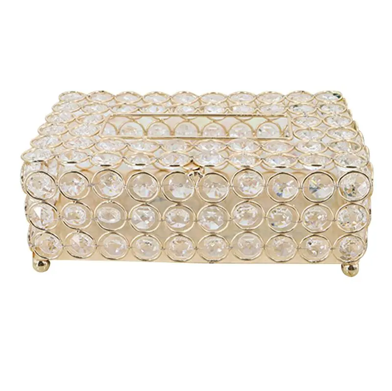 Tissue Box Holder Crystal Cube Napkin Dispenser Bedroom Office Hotel Cafe Coffee Y5GB - Цвет: Оранжевый