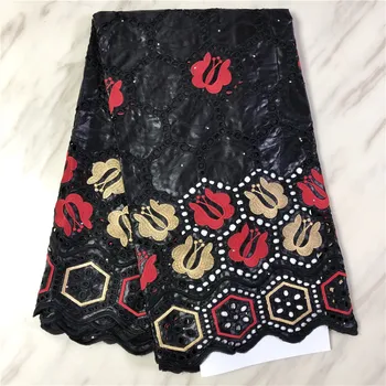 

Fashion African Garment Cotton Fabric 2020 Bazin Riche 5YARDS/PC DHL free shiping Guinea Brocade 16L081118