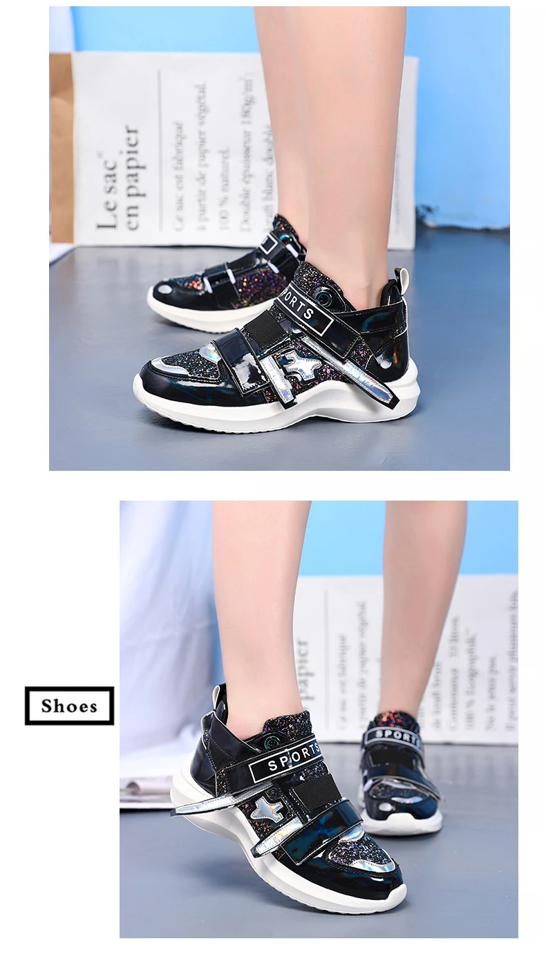 COOLVFATBO/женские кроссовки; обувь с блестками; модная спортивная обувь для девочек; женские кроссовки; ; белые туфли