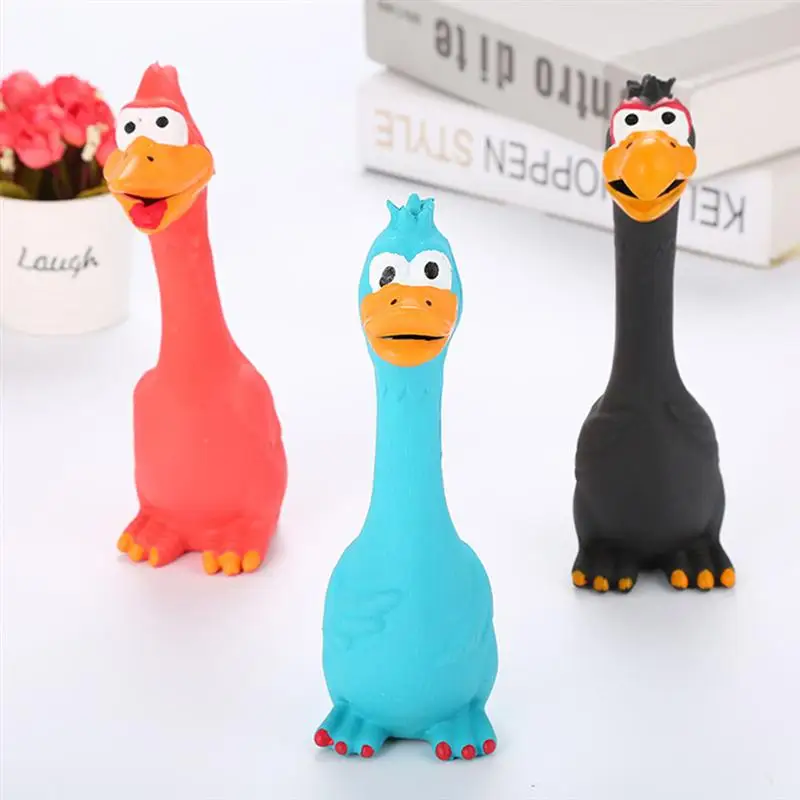 3 шт. игрушка для собак мультфильм латекс кричащий цыпленок Мягкая игрушка со звуком играя Prop скрипучие игрушечные домашние питомцы для щенка собаки