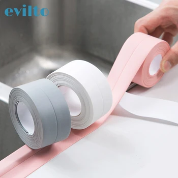 

3.2M Bathroom Shower Sink Bath Sealing Strip Tape Waterproof Wall Sticker Adhesive Kitchen Sink Edge self-adhesive Adjust Tape