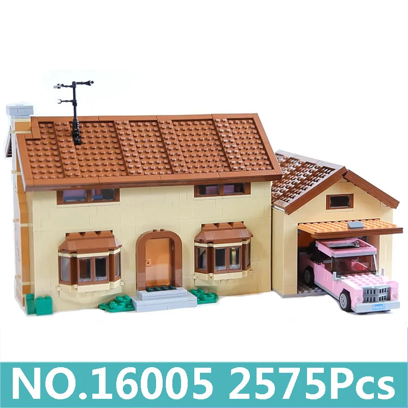 Lepinblocks 16005 Kwik-E-Mart дом Симпсоны строительные блоки набор кино архитектура 71006 детские игрушки Детский подарок King Bricks - Color: 16005