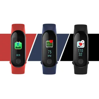 

M3 Plus Smart Bracelet Heart Rate Blood Pressure Health Waterproof Smart Watch M3 Pro Bluetooth Watch Wristband Fitness Tracker