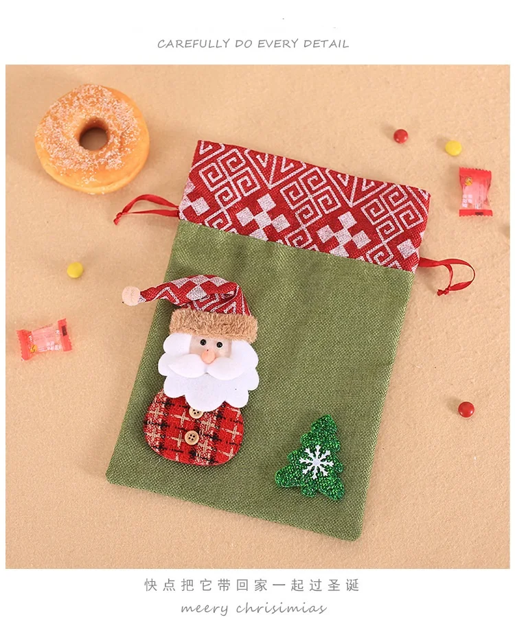 Navidad Natal рождественские украшения для дома рождественские подарочные сумки Cadeau Noel рождественские подарки сумки