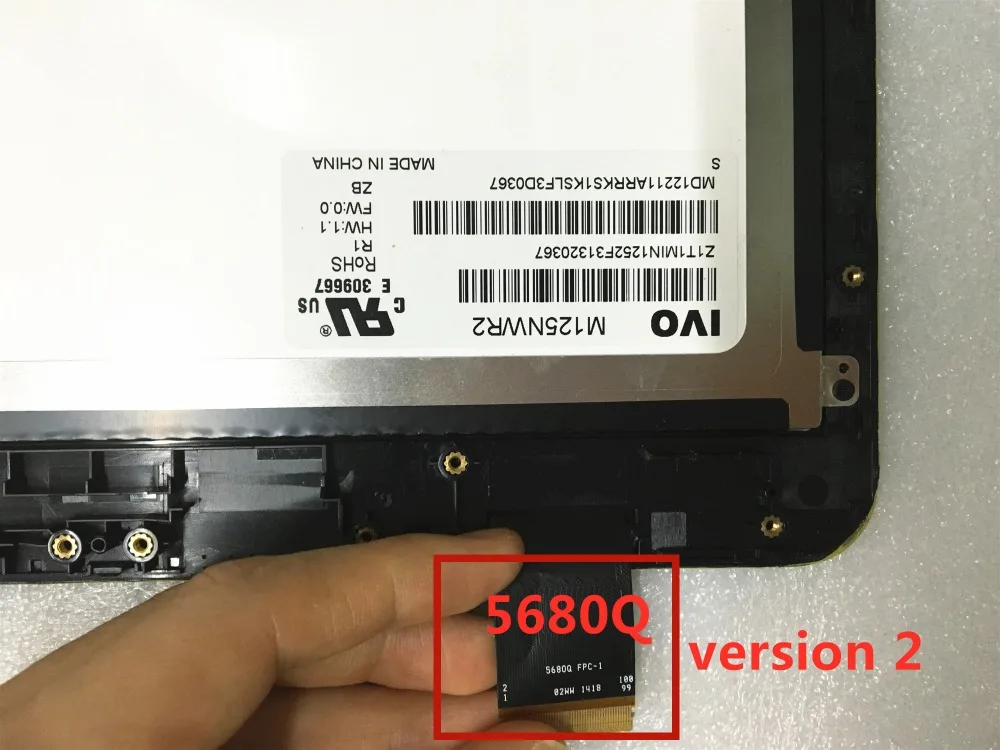 version 2 12,5 дюймов для ASUS T300FA T300F ЖК-дисплей с сенсорным экраном дигитайзер сенсор полная сборка 5680Q версия - Цвет: version 2