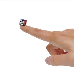 Cubo mágico mini adesivo cubo mágico de 1 cm cubo micro adesivo 3x3x3 minúsculos de 1 cm quebra cabeças de velocidade brinquedos antiestresse