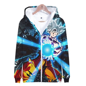 

Dragon Ball 3D Zipper Sweatshirt Men/women New Sale Fashion Print Sweatshirts Anime Dragon Ball 3D Zipper Hoody casual tops