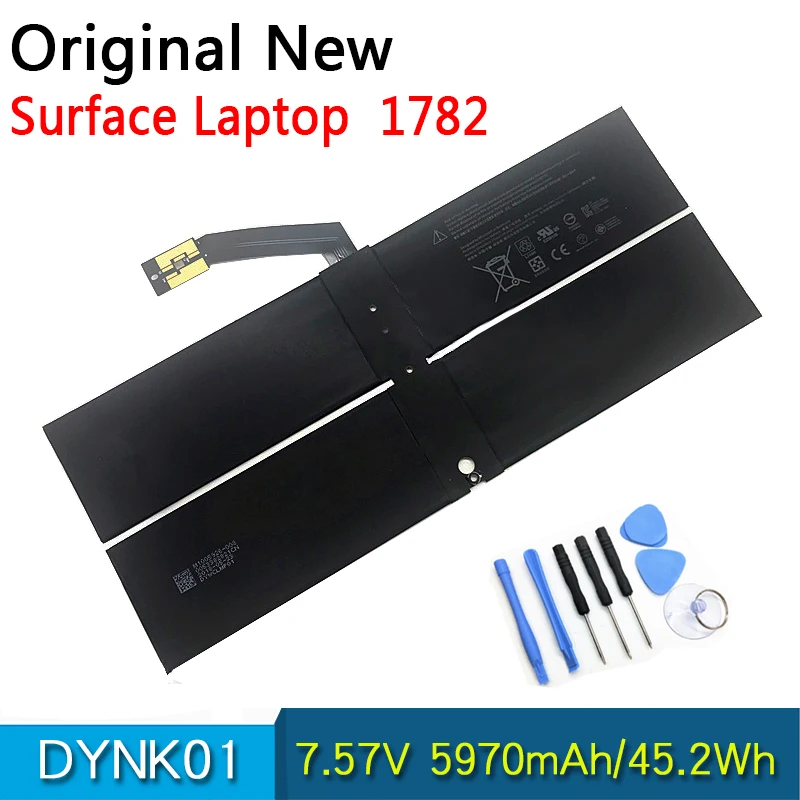 

Новый оригинальный планшетный аккумулятор DYNK01 (изогнутый кабель) для Microsoft Surface Laptop 1782 H 7,57 V 45.2WH/5970mAh