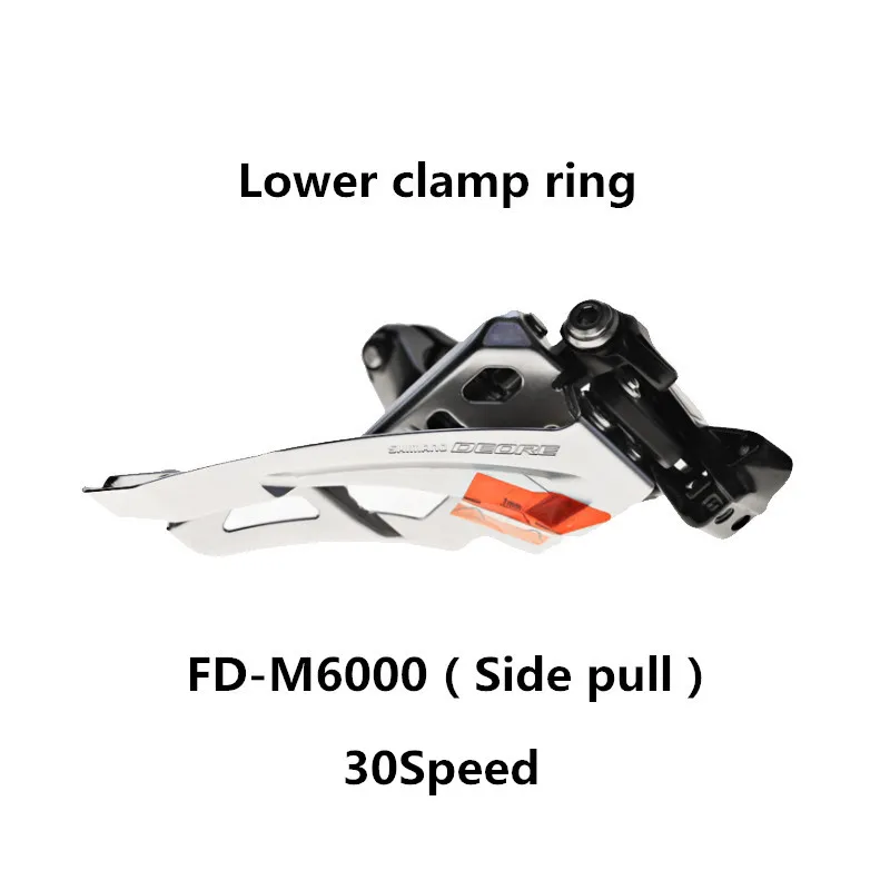 SHIMANO DEORE FD-M611 M618 M6000 M6025 горный велосипед с передним циферблатом 10 S/20 S/30 скоростной боковой тяга прямое Крепление передний циферблат